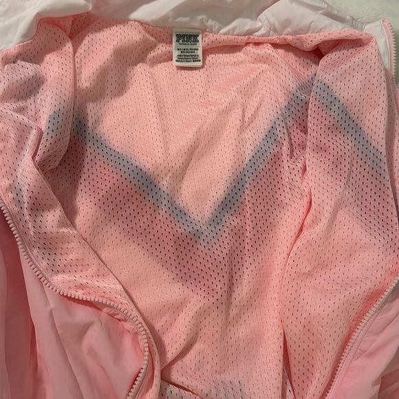 Victoria’s Secret Pink Aviator Style Jacket Windbreaker Medium - Picture 10 of 13